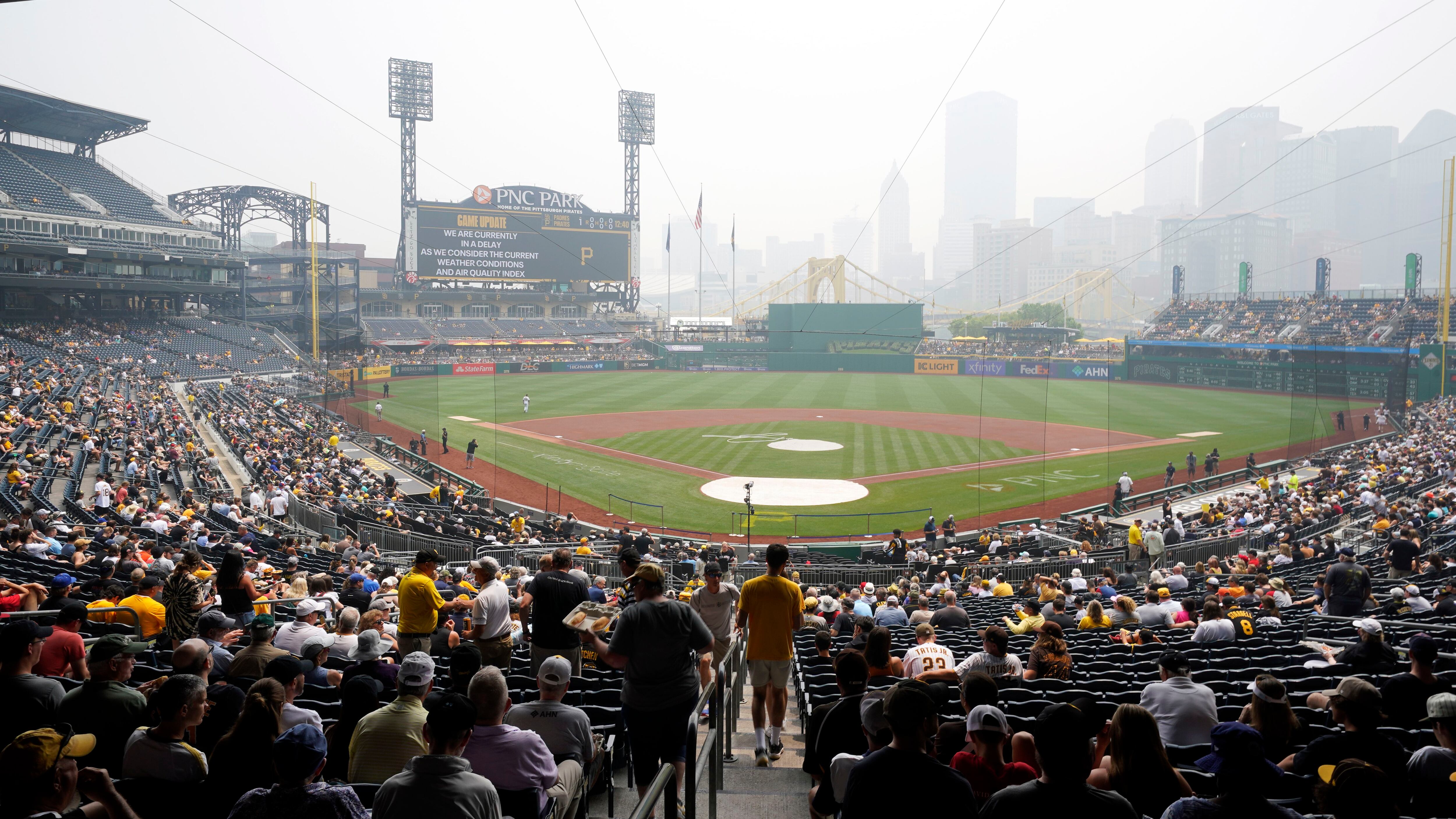 Air quality concerns delay Pirates game, cause tempers to flare between  players, MLB