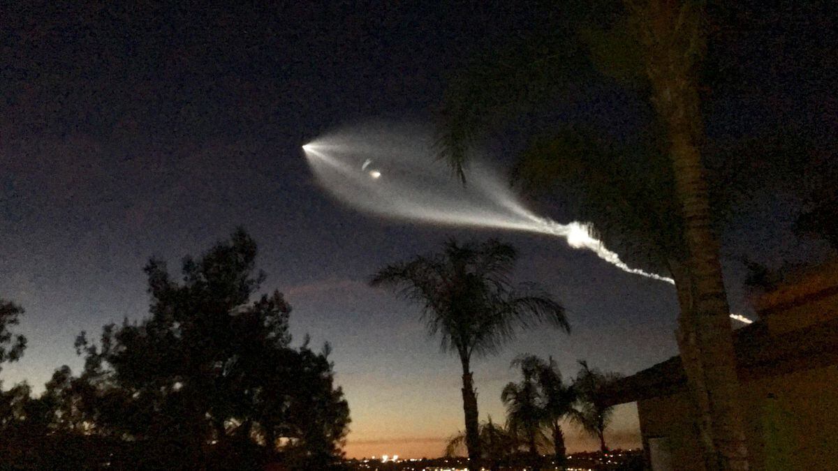 SpaceX rocket sends satellites into space, stunning sky watchers in ...