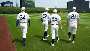 MLB Field of Dreams game memorabilia auctioned for a home-run cause