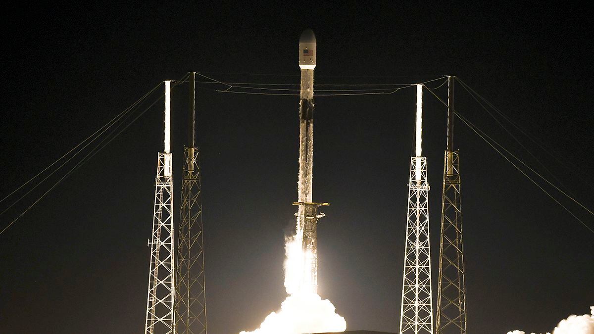 Falcon 9 rocket launches from Cape Canaveral