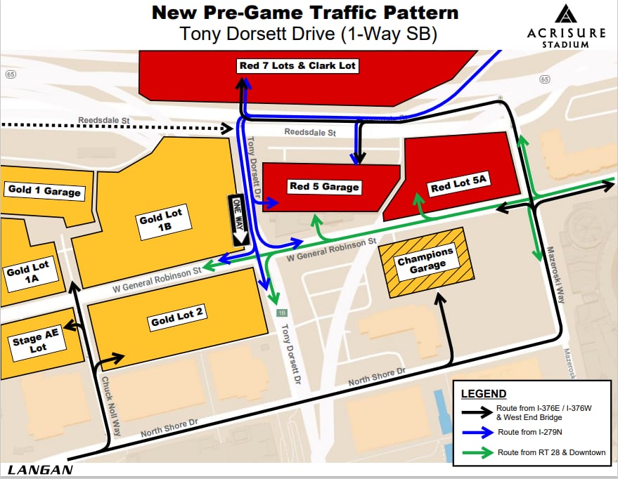 Parking & Directions - Acrisure Stadium in Pittsburgh, PA