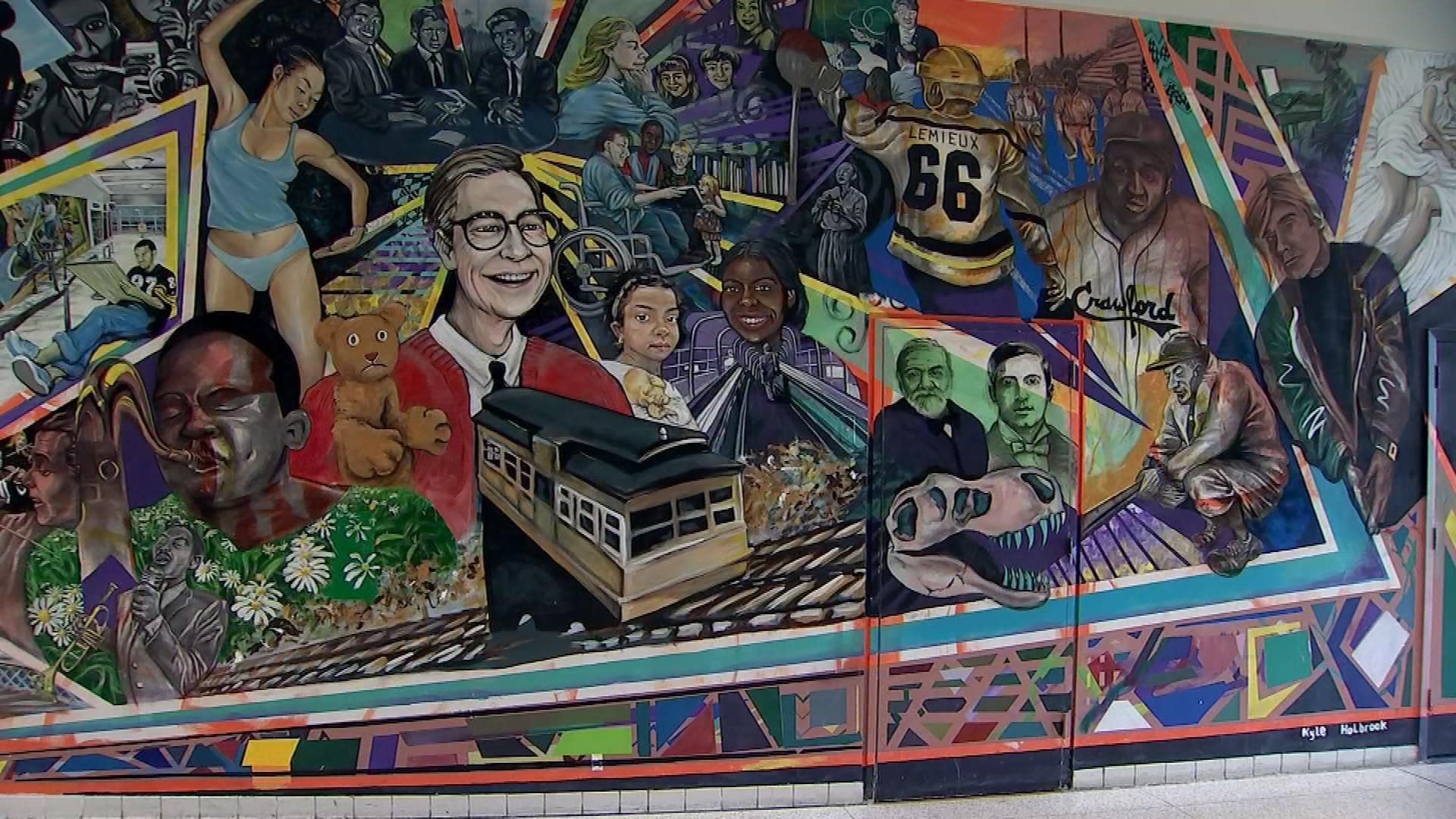 Mural at Monroeville Mall pays tribute to Franco Harris, Mac Miller - CBS  Pittsburgh