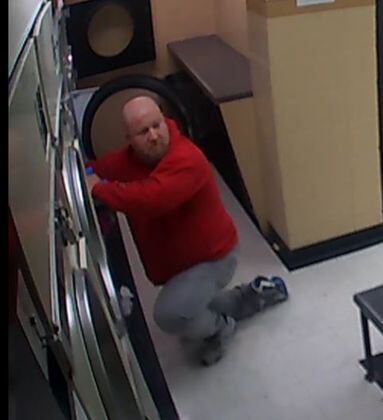 stealing captures surveillance man underwear apartment building